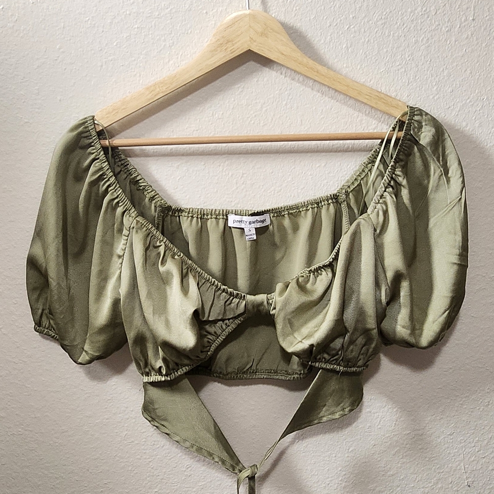 Olive Green Women's Crop Top
